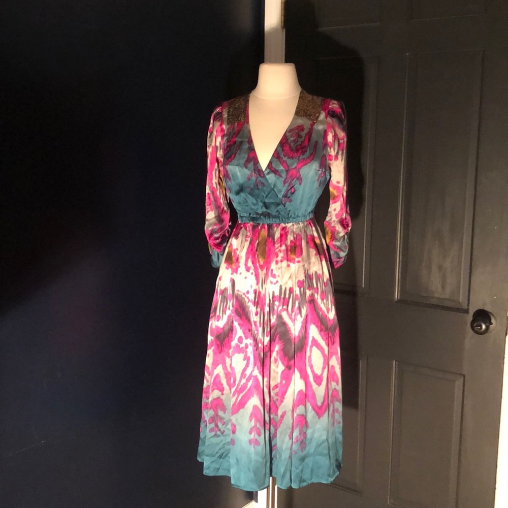 PLENTY by Tracy Reese 100% silk dress